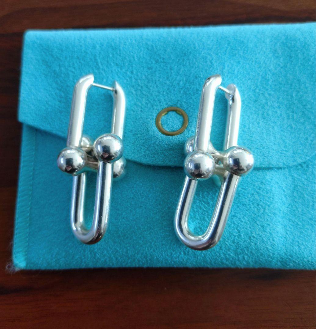 ティファニー ハードウェア シルバーピアス エクストララージ TIFFANY