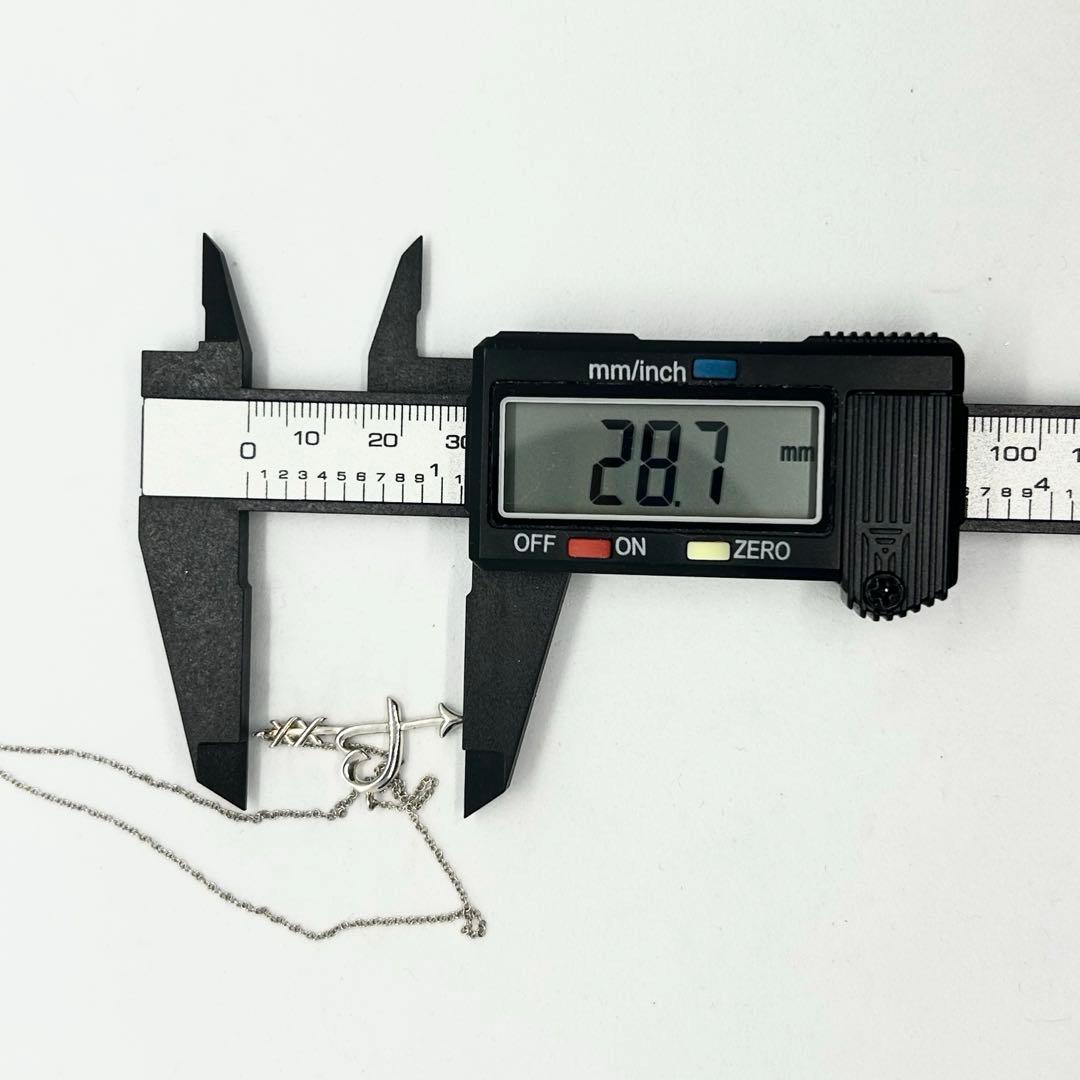 ティファニー❤️ラビングハートアローネックレス AG925矢モチーフ 純正42cm