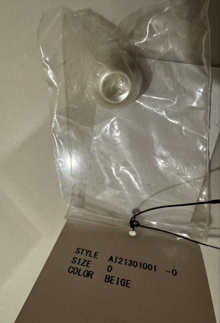 AMLILE♡ パールボタンチェスターコート BEIGE