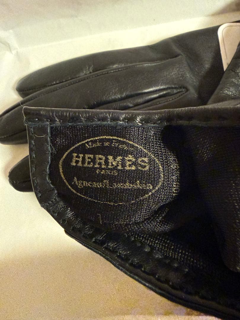 最終値下げ　エルメスHERMES レザー手袋 ソヤ　新品未使用品