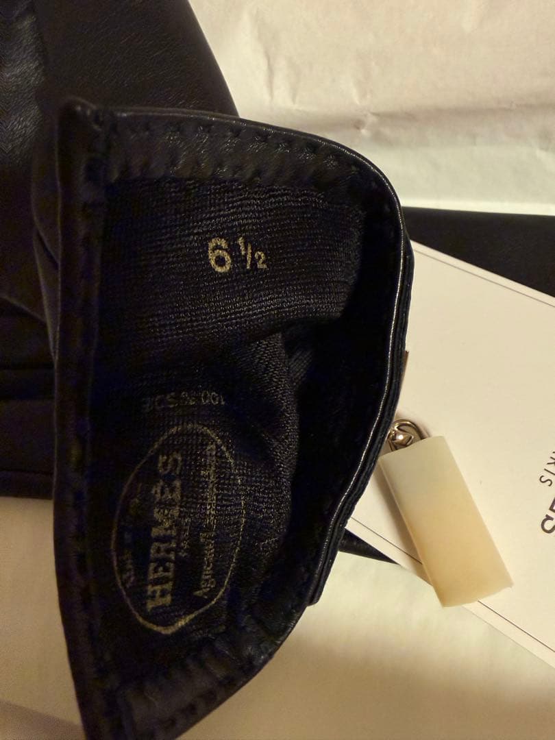 最終値下げ　エルメスHERMES レザー手袋 ソヤ　新品未使用品