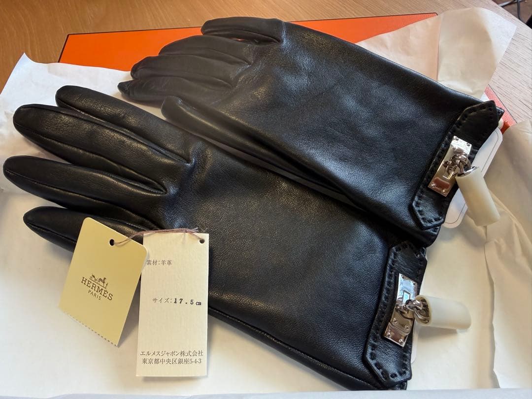 最終値下げ　エルメスHERMES レザー手袋 ソヤ　新品未使用品