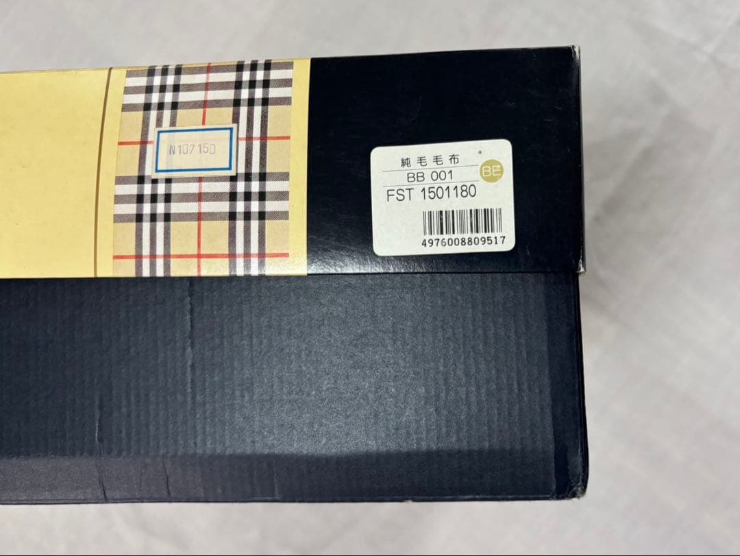 未使用品　Burberrys バーバリーズ　ノバチェック純毛毛布　ブランケット