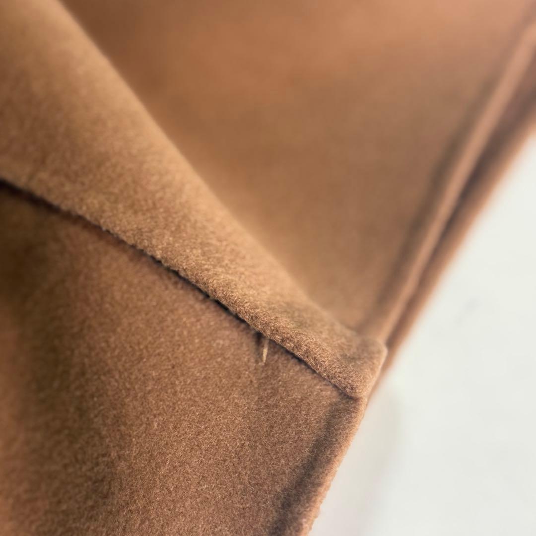 美品　FRAMeWORK SUPER160sダブルブレストコート　キャメル