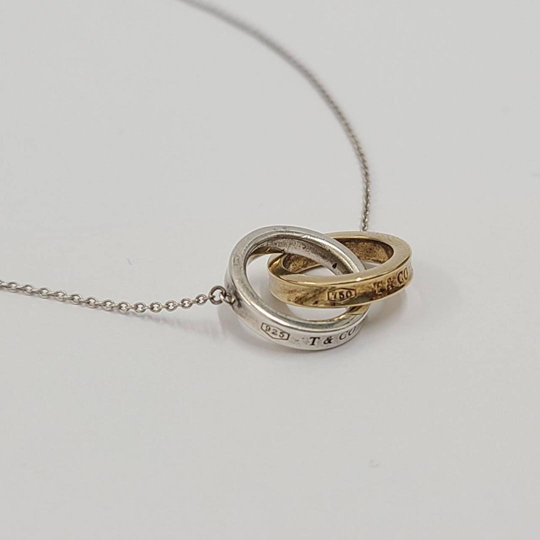 ティファニー 1837 インターロッキング サークル ネックレス 925 K18