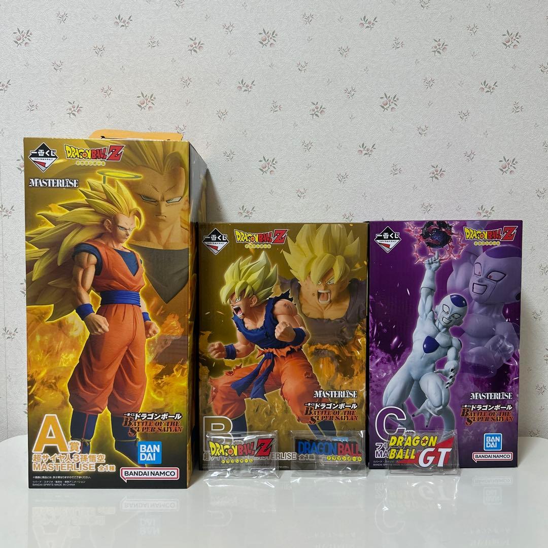 一番くじドラゴンボール　A,B,C賞3体セット　アクリルスタンド3点セット