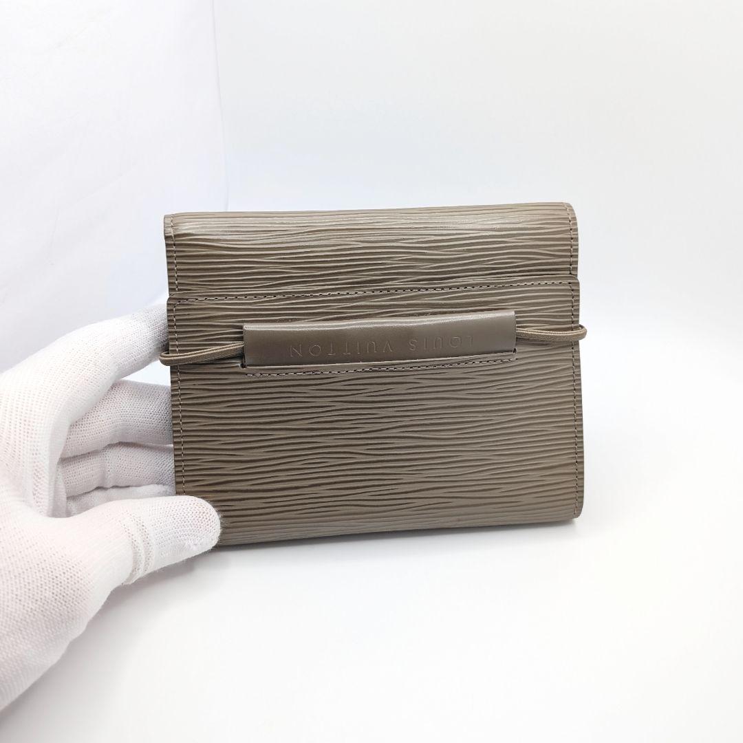 ポルトフォイユ・エラスティック　エピ　グレー