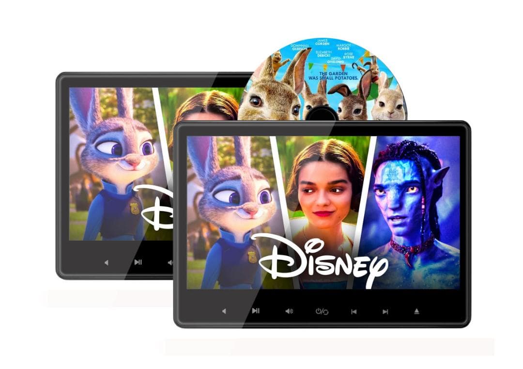 10.1インチ DVDモニター 車載用 後部座席 IPS液晶 高画質 2台セット