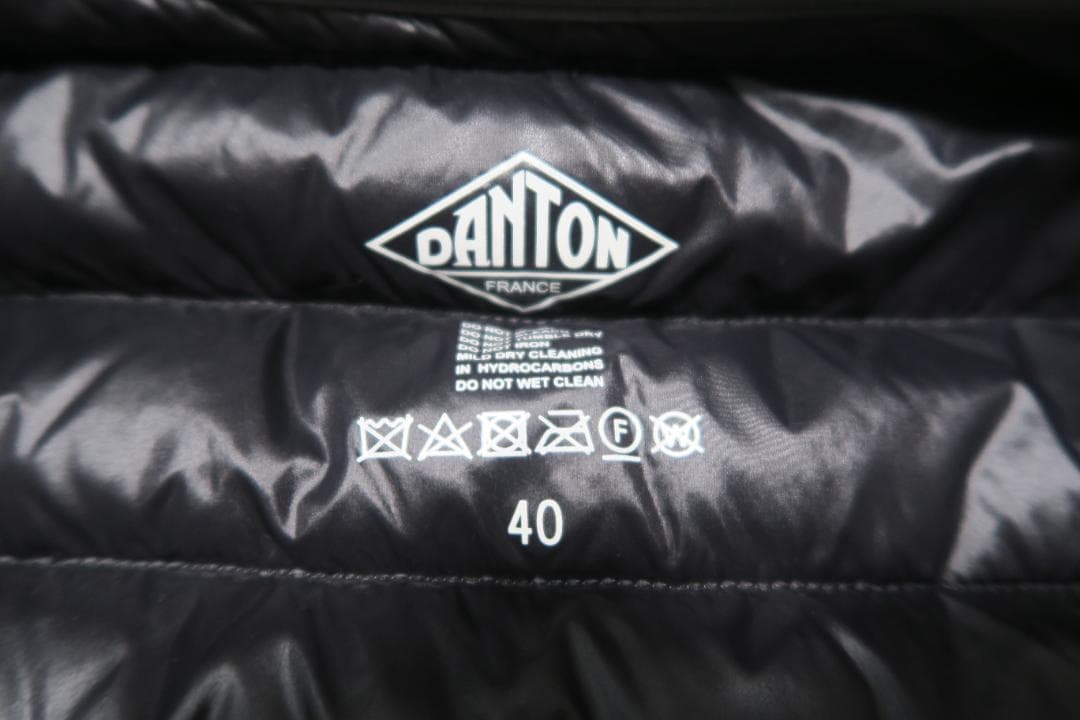 DANTON ダウンベスト グレー ダントン　サイズ40