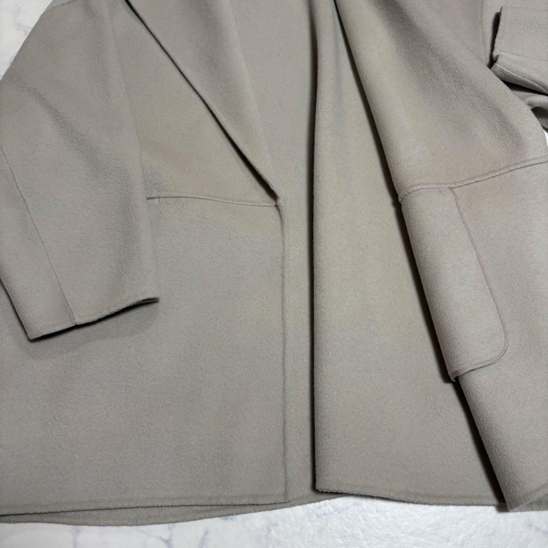 【des pres】 ダブルフェイスメルトンビーバーショート コート 36
