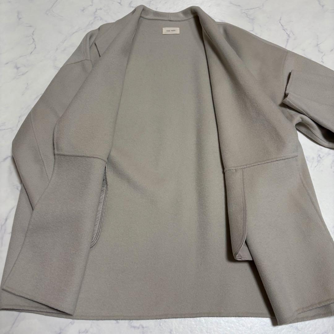【des pres】 ダブルフェイスメルトンビーバーショート コート 36