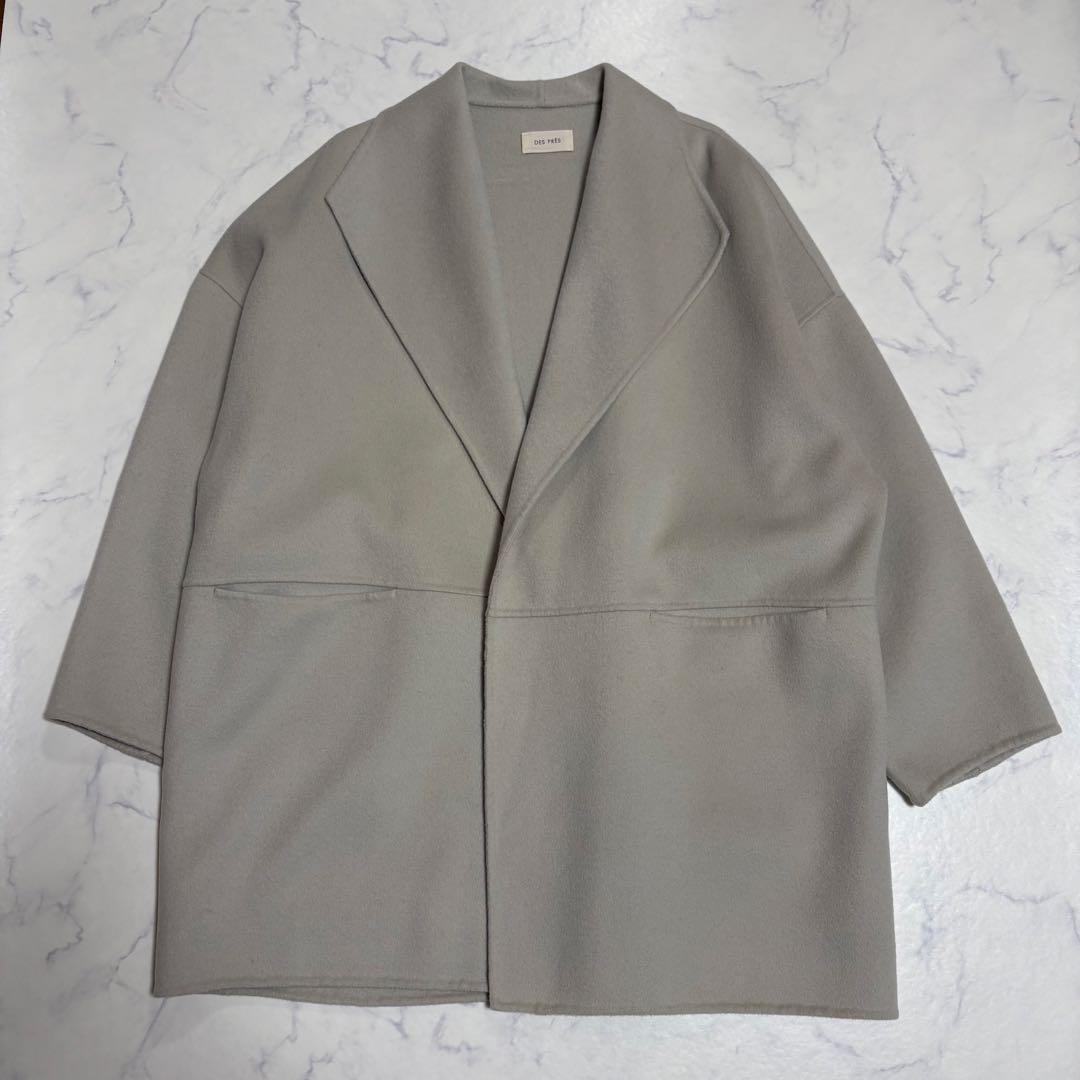 【des pres】 ダブルフェイスメルトンビーバーショート コート 36
