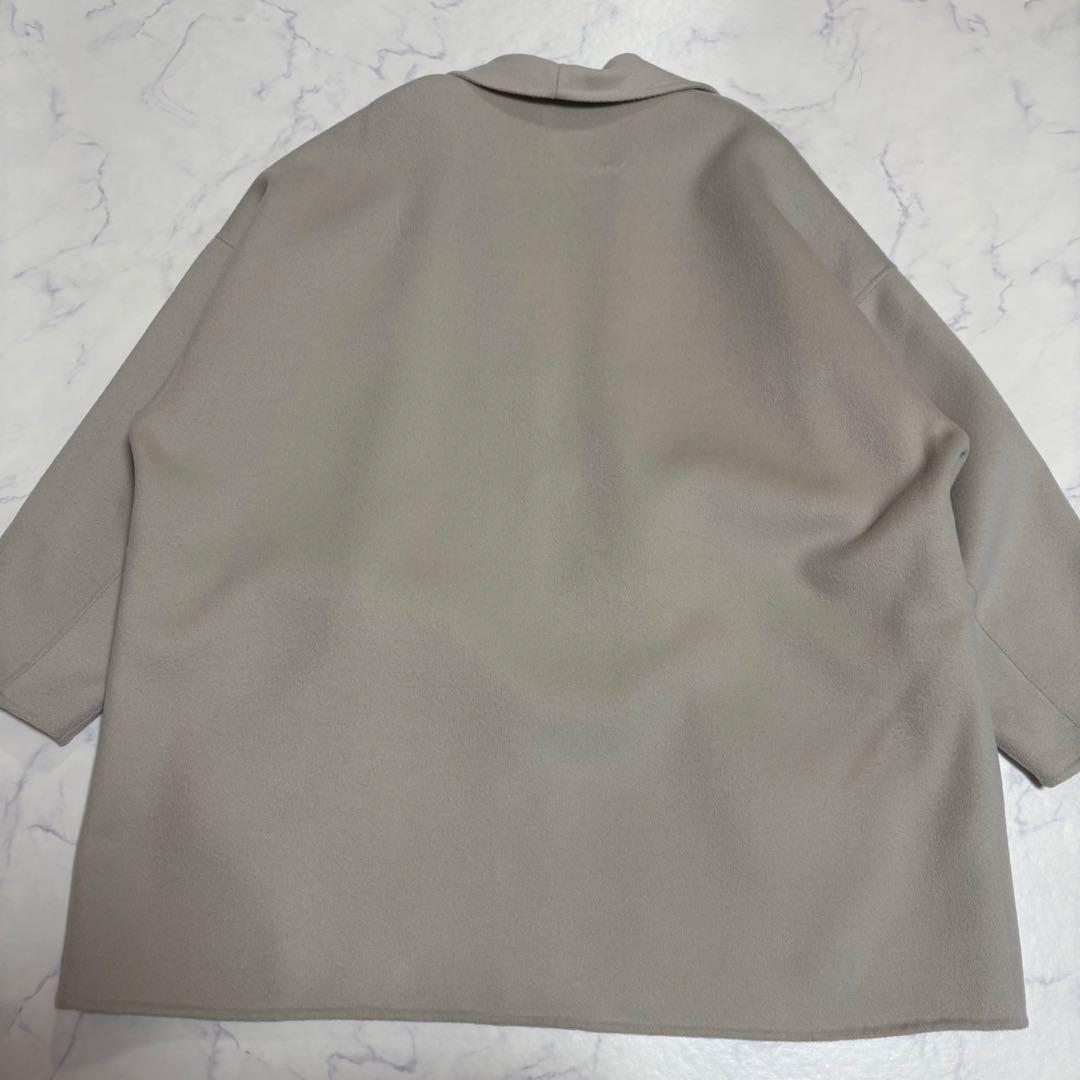 【des pres】 ダブルフェイスメルトンビーバーショート コート 36