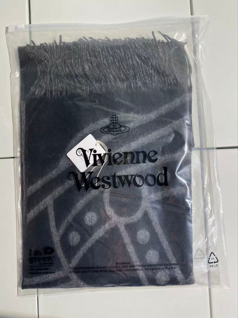Vivienne Westwood マフラー グレー/ブラック