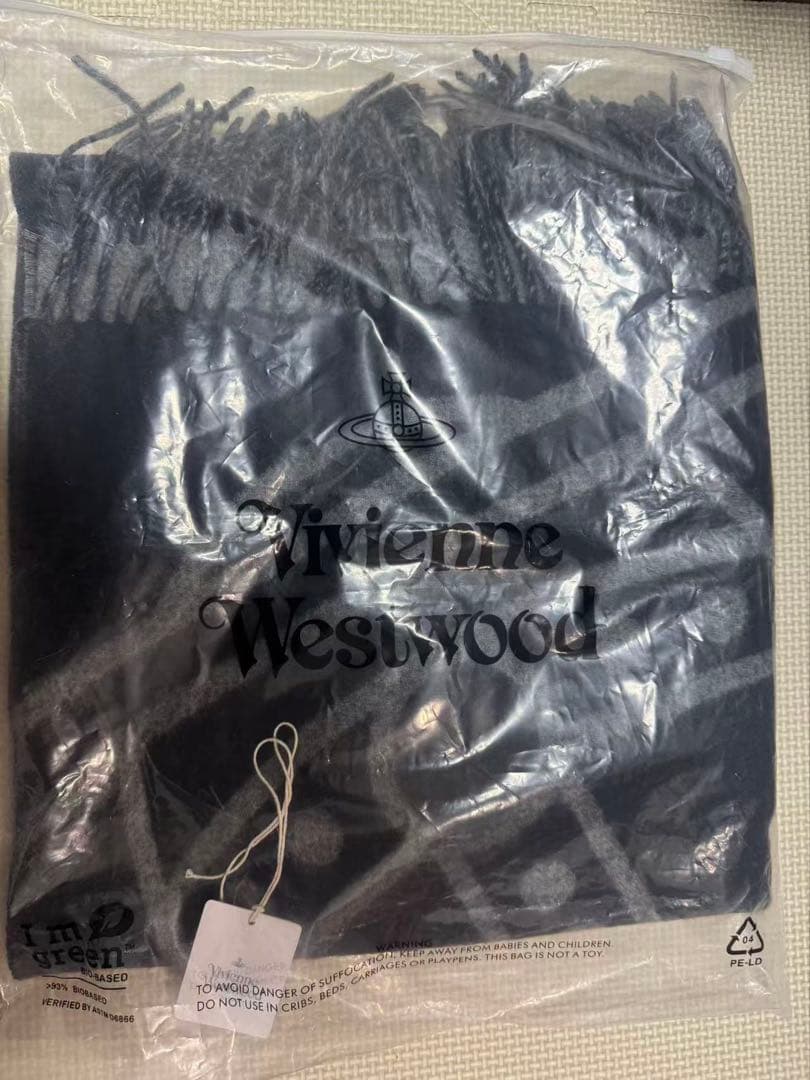 Vivienne Westwood マフラー グレー/ブラック