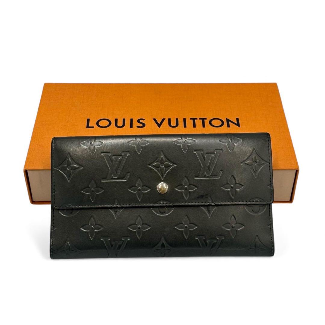 【極美品】ルイヴィトン 三つ折り財布 インターナショナル マットモノグラムマット