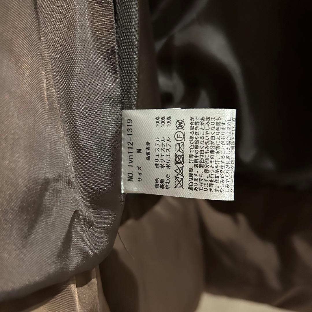 ロングコート ウエストリボン ロゴチャーム le reve vaniller