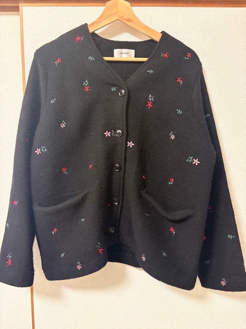 machattエンブロイダリーウールジャケット　マチャット　MACHATT