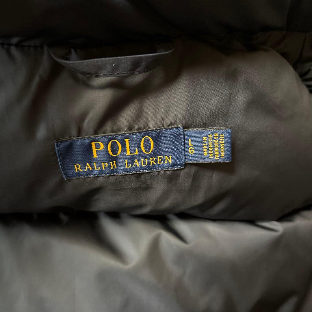 ポロ　ラルフローレン ダウンベスト フード付き
