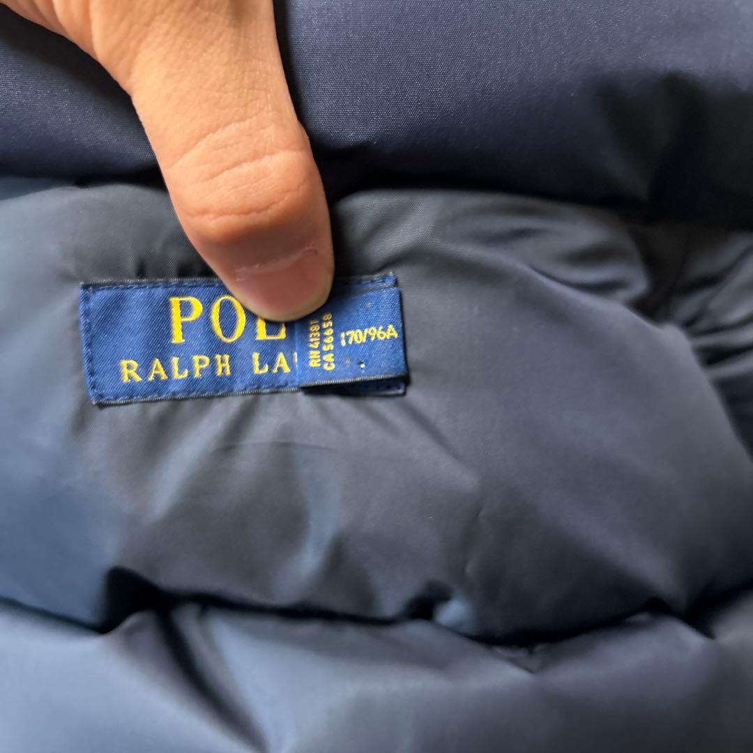 ポロ　ラルフローレン ダウンベスト フード付き