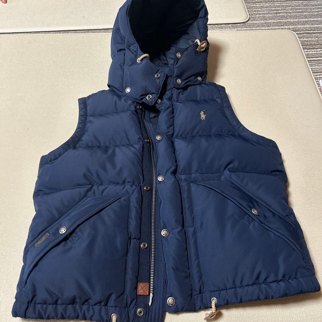 ポロ　ラルフローレン ダウンベスト フード付き