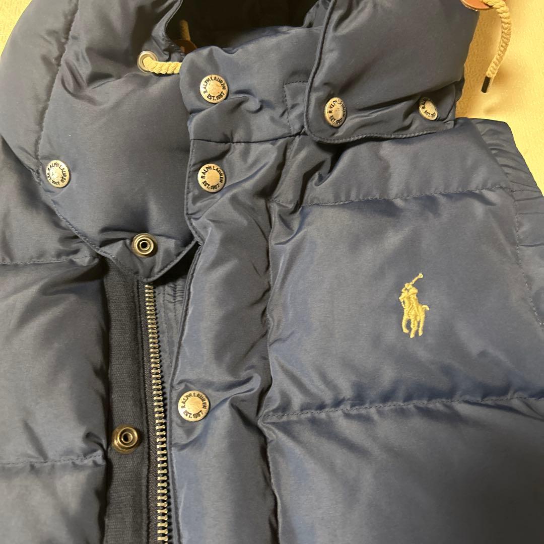 ポロ　ラルフローレン ダウンベスト フード付き
