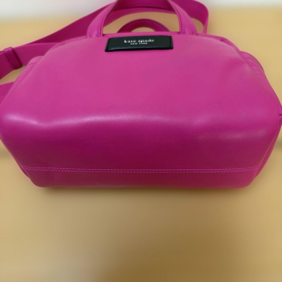 美品ケイトスペード 2wayハンドバッグ ショルダーバッグ ピンク　本革