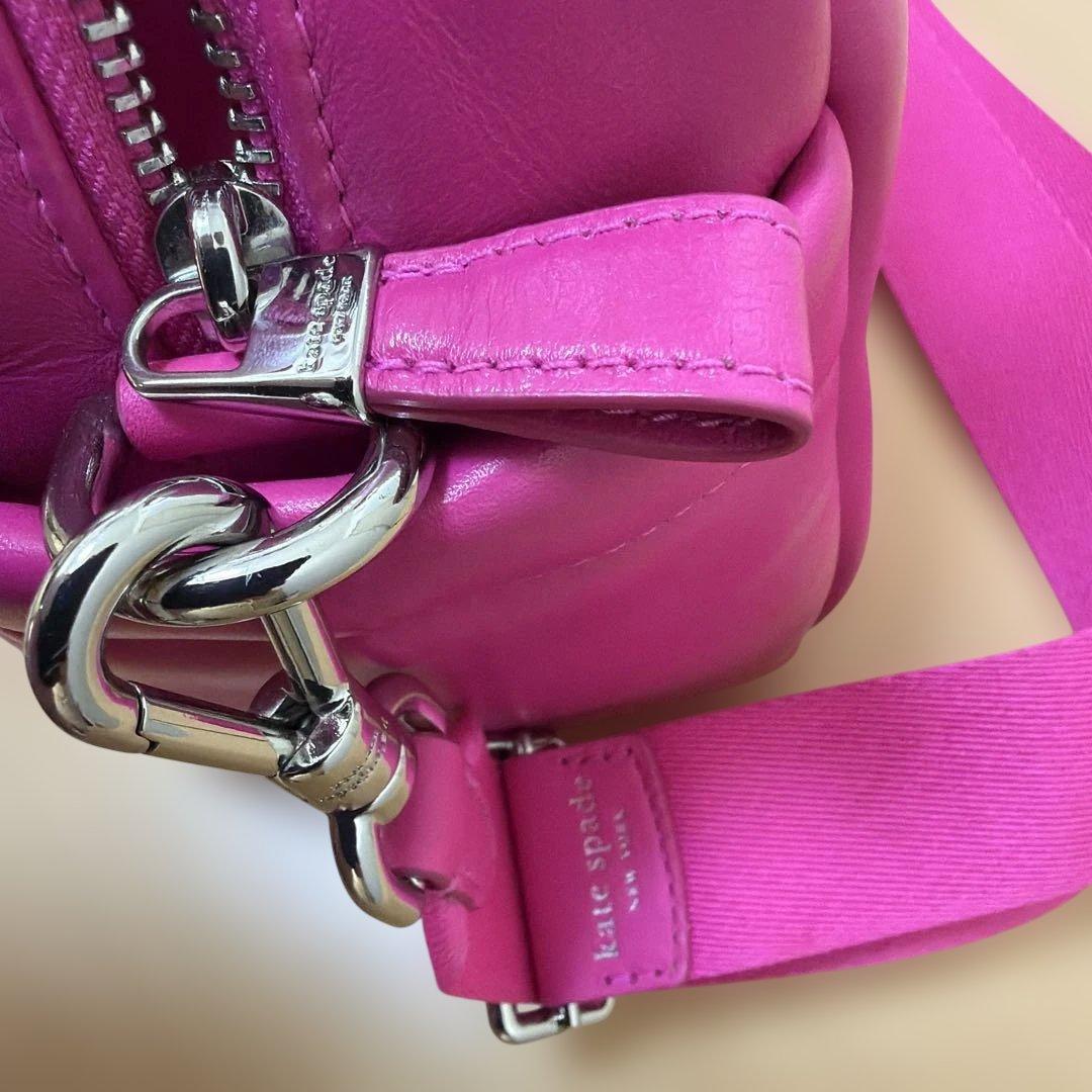 美品ケイトスペード 2wayハンドバッグ ショルダーバッグ ピンク　本革