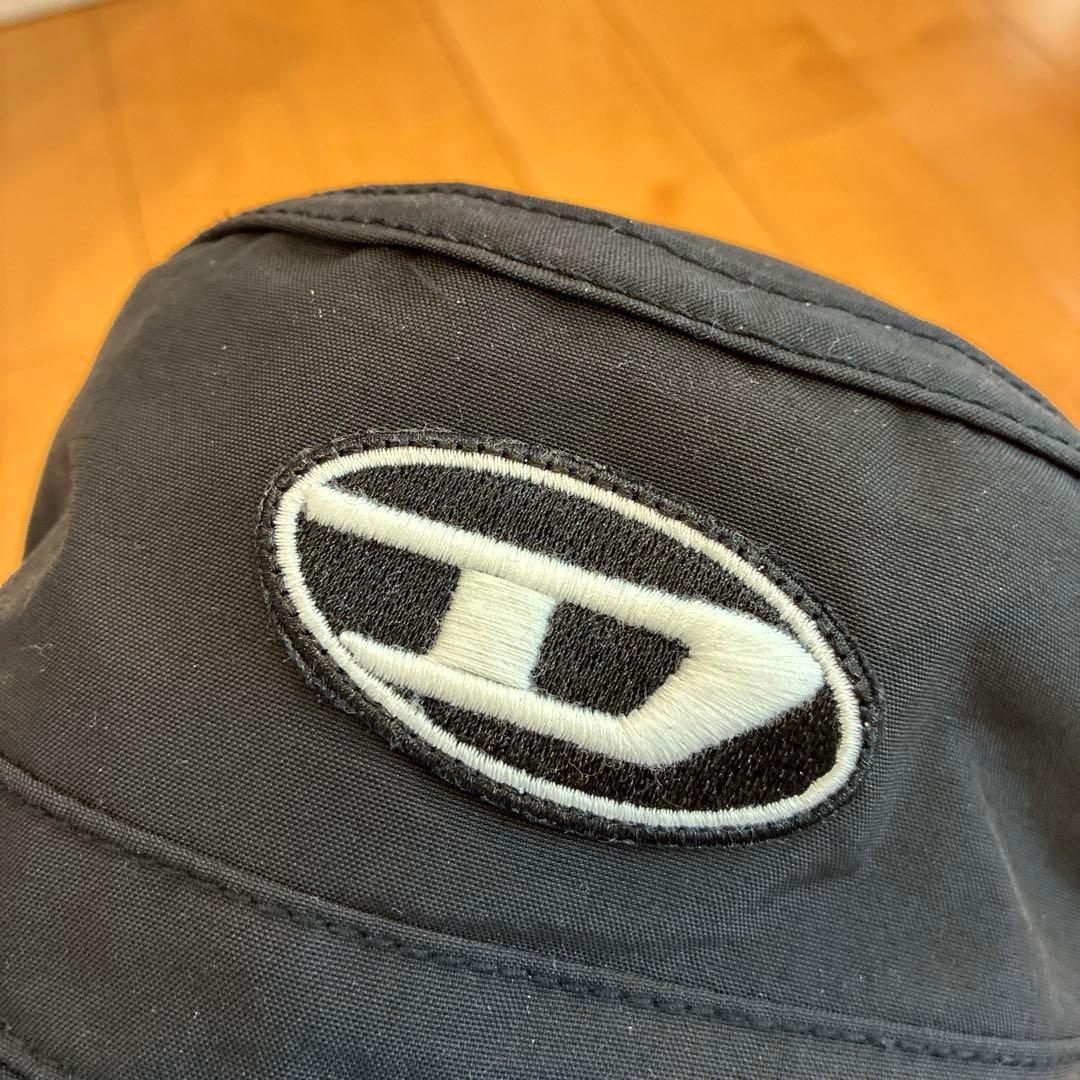 Rm！美品 DIESEL ブラック バケットハット つば広 サファリハット