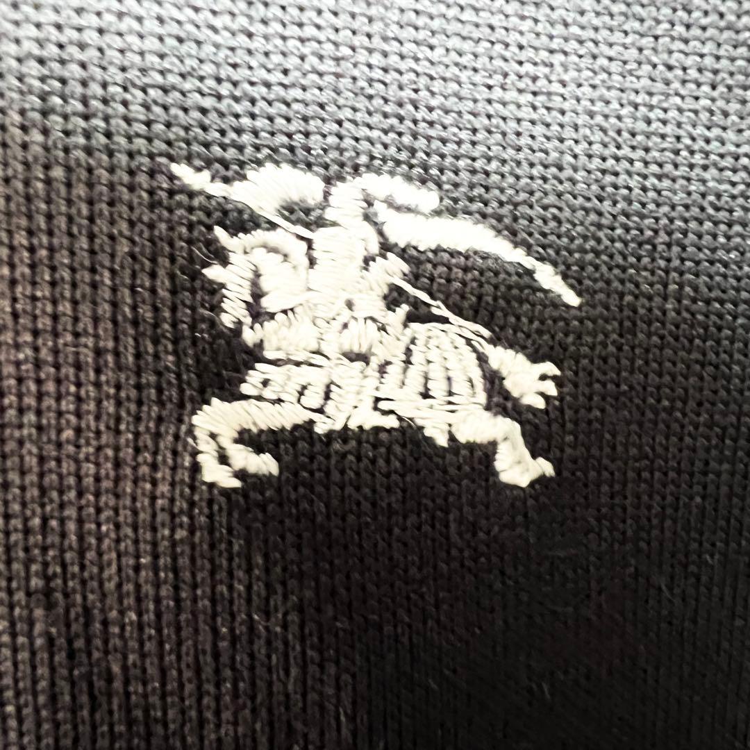 【美品】バーバリー ブラックレーベル✨️トラックジャケット　刺繍ロゴ　希少　黒　M