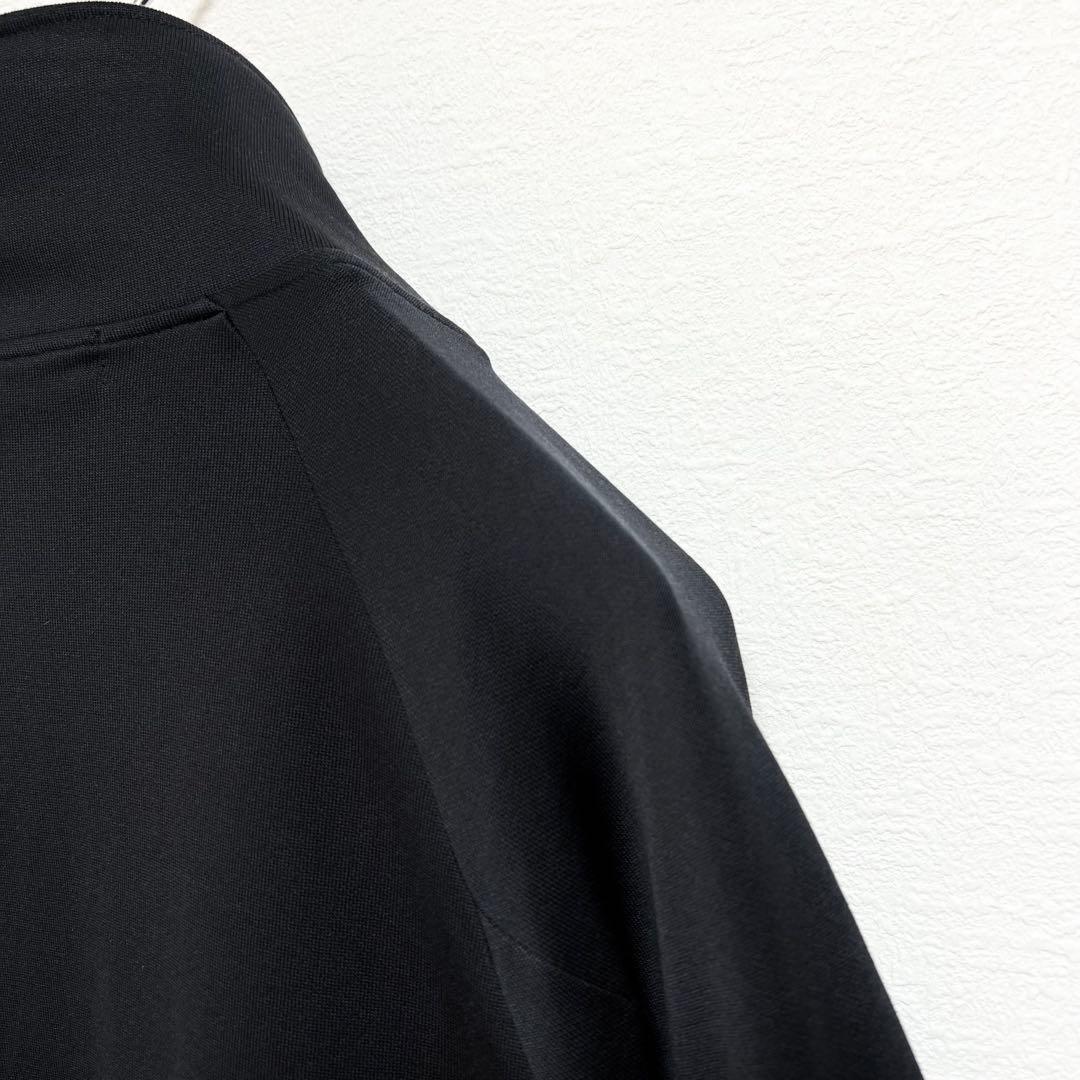 【美品】バーバリー ブラックレーベル✨️トラックジャケット　刺繍ロゴ　希少　黒　M