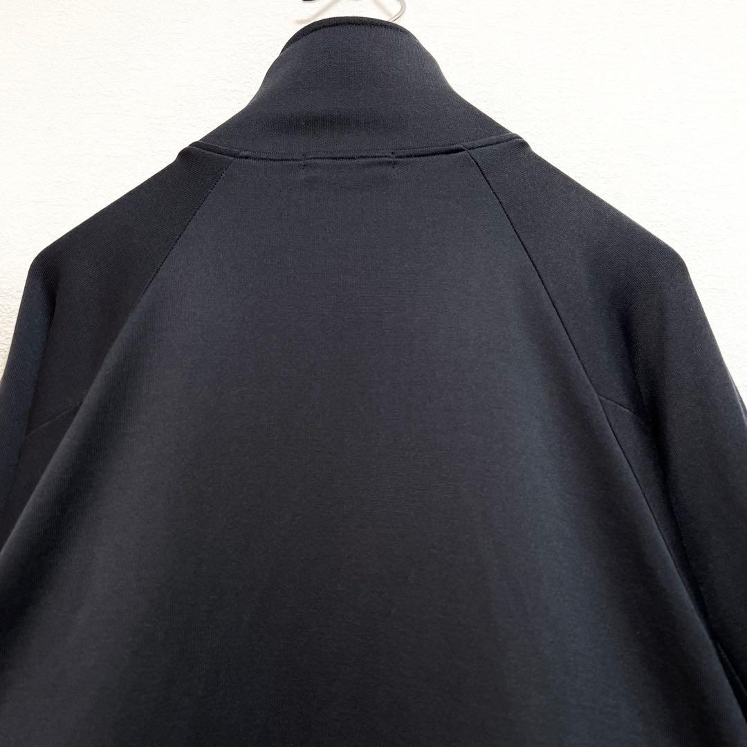 【美品】バーバリー ブラックレーベル✨️トラックジャケット　刺繍ロゴ　希少　黒　M