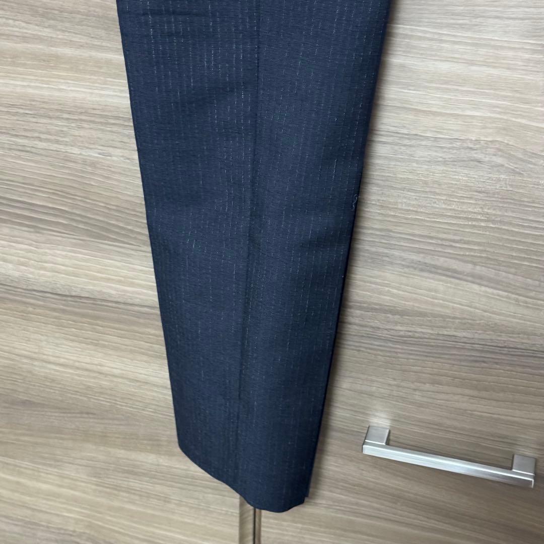 SAINT LAURENT スラックス ダークグレー ストライプ パンツ