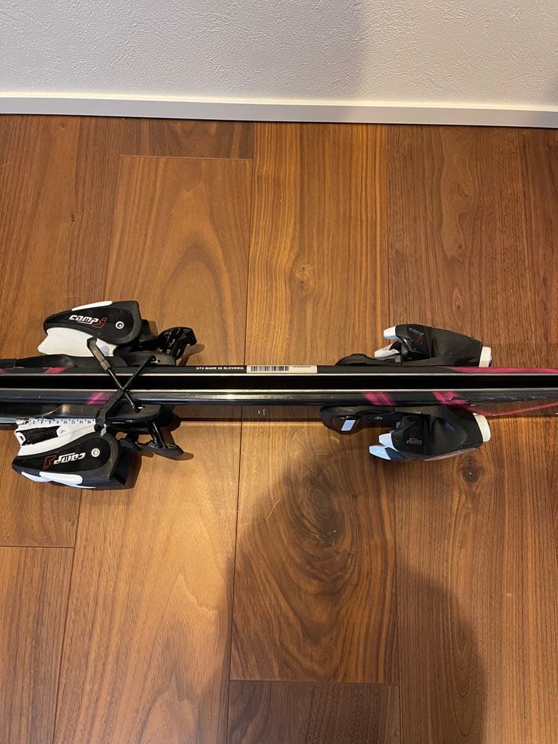 NISHIZAWA 子供用スキー板 120㎝　ストックセット ブラック ピンク