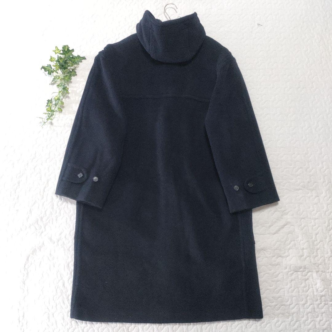 グローバーオール　英国製ダッフルコート　ヘリンボーン　ネイビー　L相当