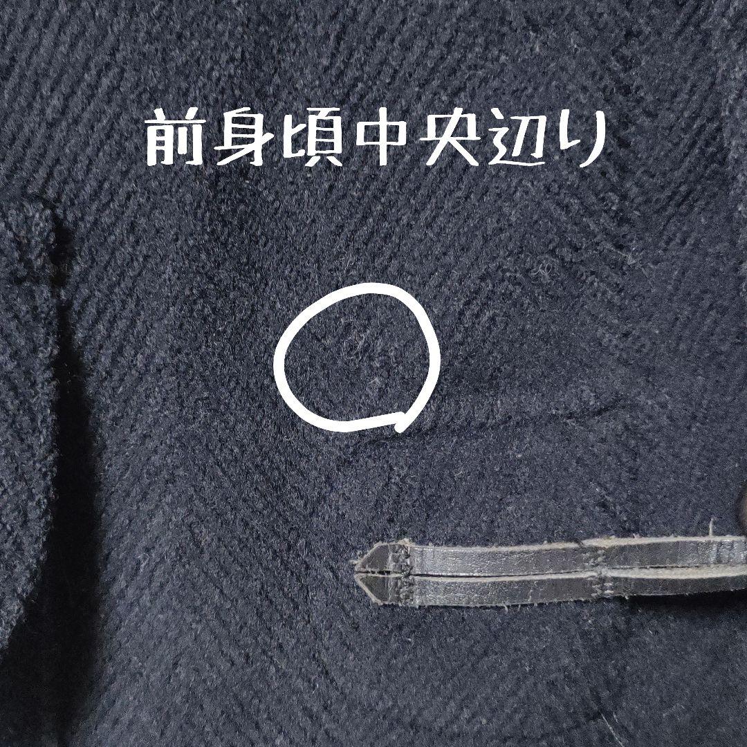 グローバーオール　英国製ダッフルコート　ヘリンボーン　ネイビー　L相当