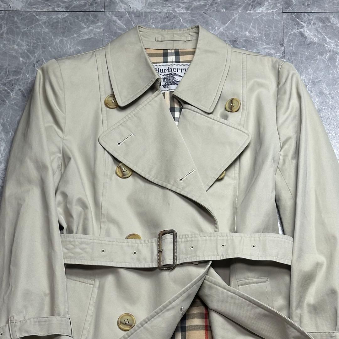 バーバリー♡トレンチコート　ベルト付き　ノバチェック ベージュ系