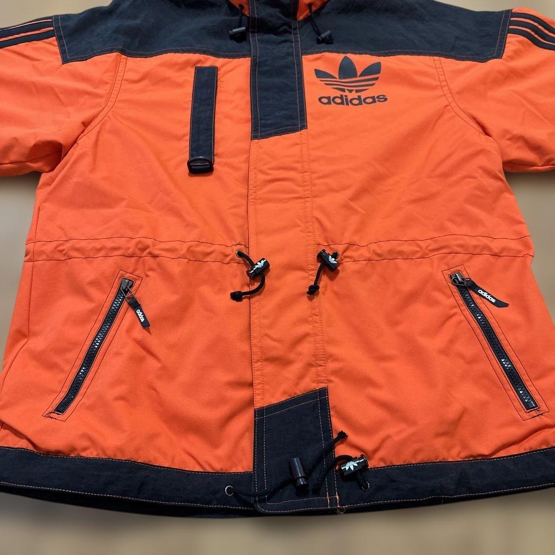 超希少‼︎美品‼︎adidasスノーウェア オレンジ✖️ブラック サイズＯデサント