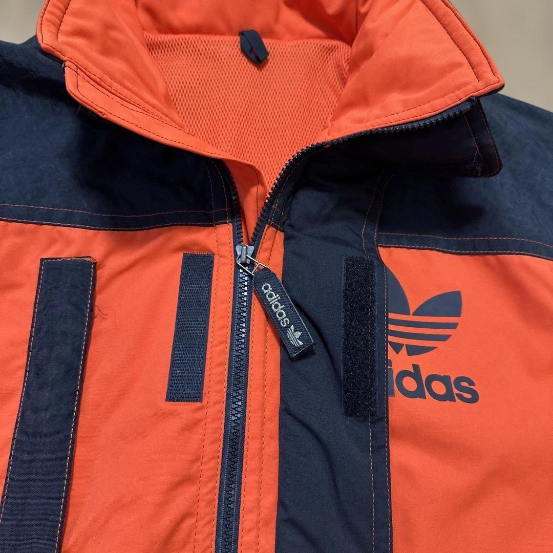超希少‼︎美品‼︎adidasスノーウェア オレンジ✖️ブラック サイズＯデサント