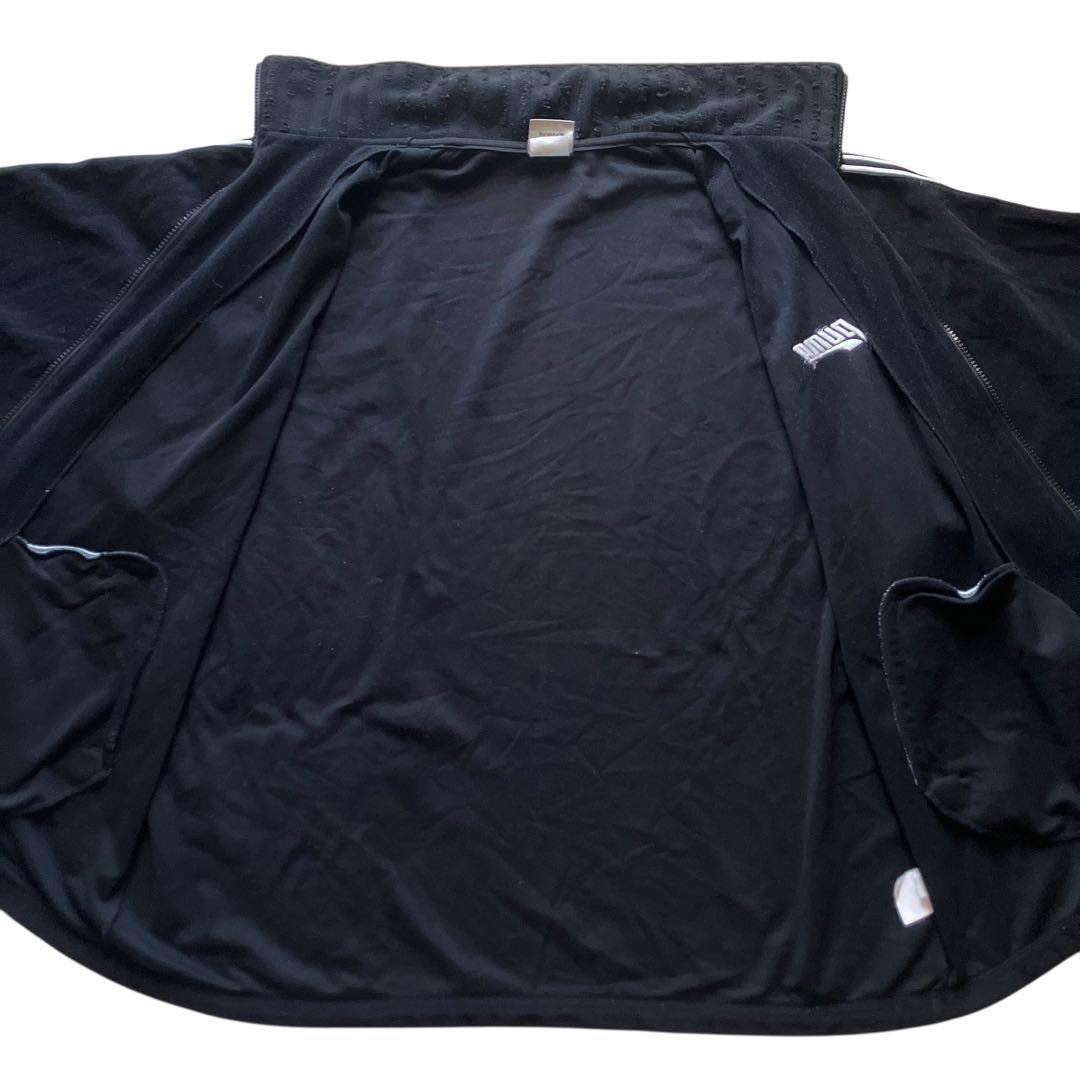 90s OLD PUMA ブラックベロアセットアップ上下 XLサイズ 旧ロゴ 黒