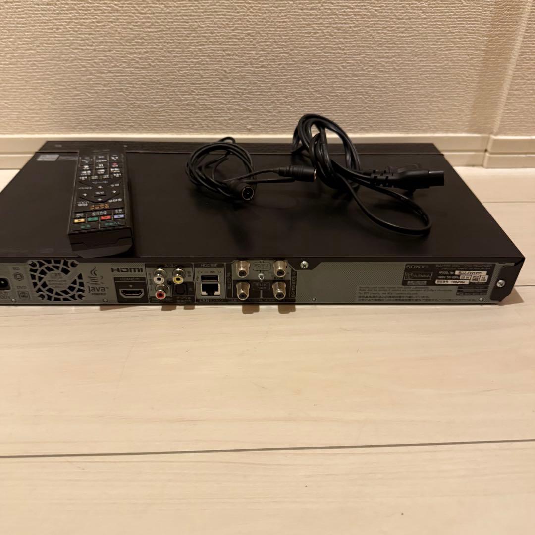 SONY ソニー　BDZ-EW1200 Blu-ray DVD レコーダー