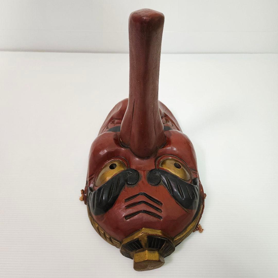 特大　天狗お面　天狗　面 お面　木製　木彫り　古民家　魔除け　縁起物