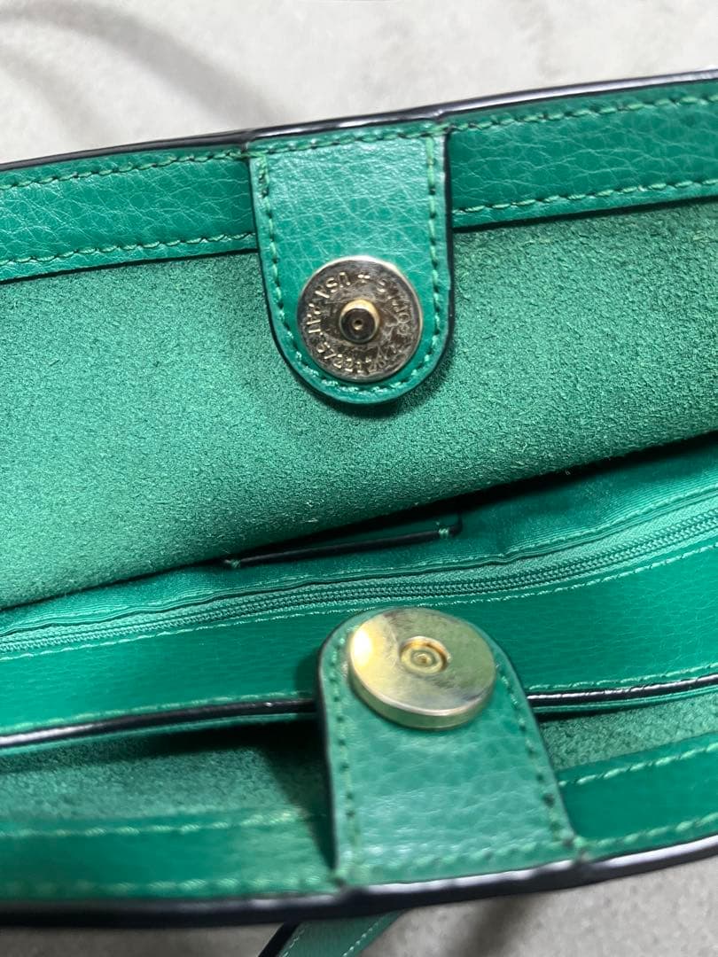 中古美品！COACH コーチ トートバッグ C5775 ロゴ ブルー系