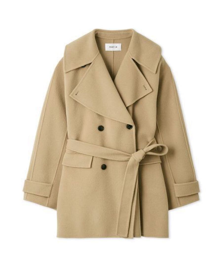 ウールリバーミドルAラインコート　新品未使用タグ付き