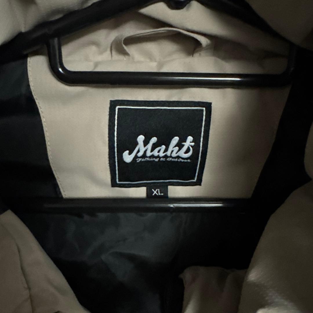 MAHF XL ダウンジャケット ベージュ/ブラック