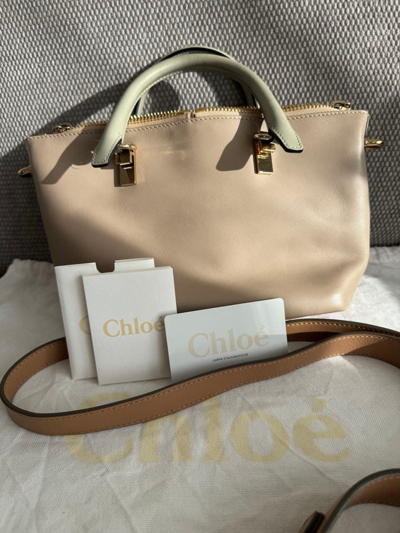 Chloé クロエ ベイリー ベージュ ショルダーバッグ カーフ