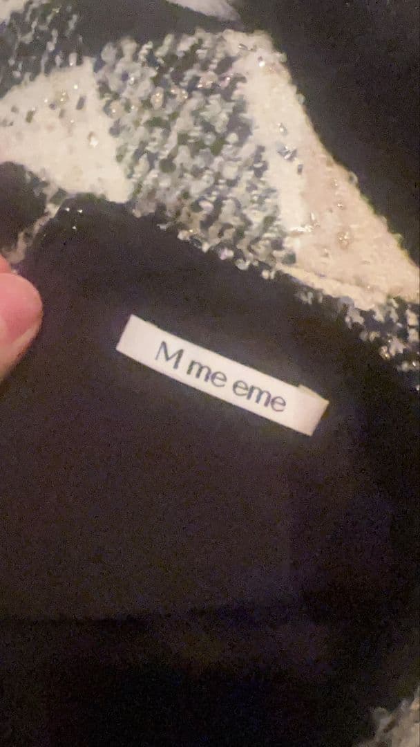 Mmeeme メゾンツイードミニワンピース　ホワイト　エムミーエメ