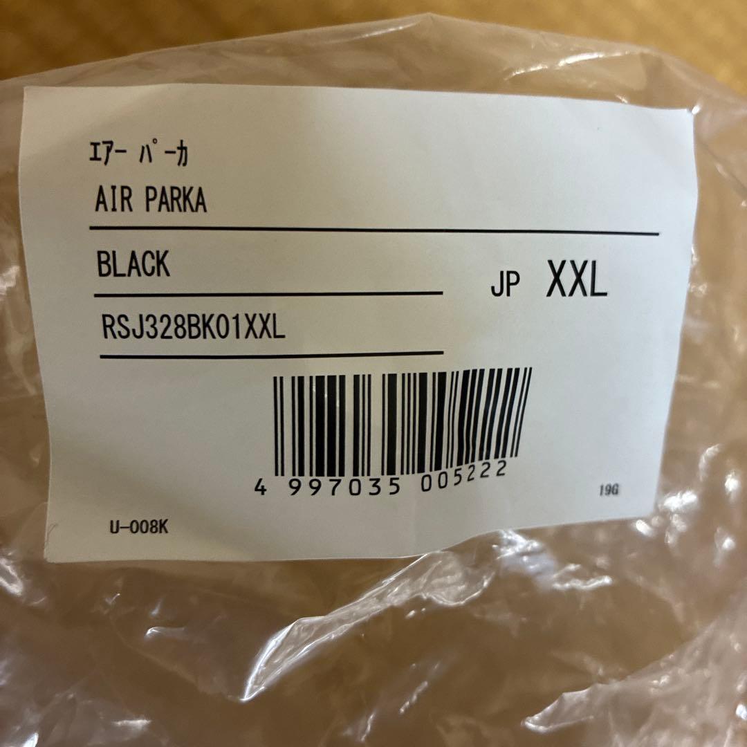 ものたろうTAICHI バイクジャケット XXL ブラック　エアーパーカー