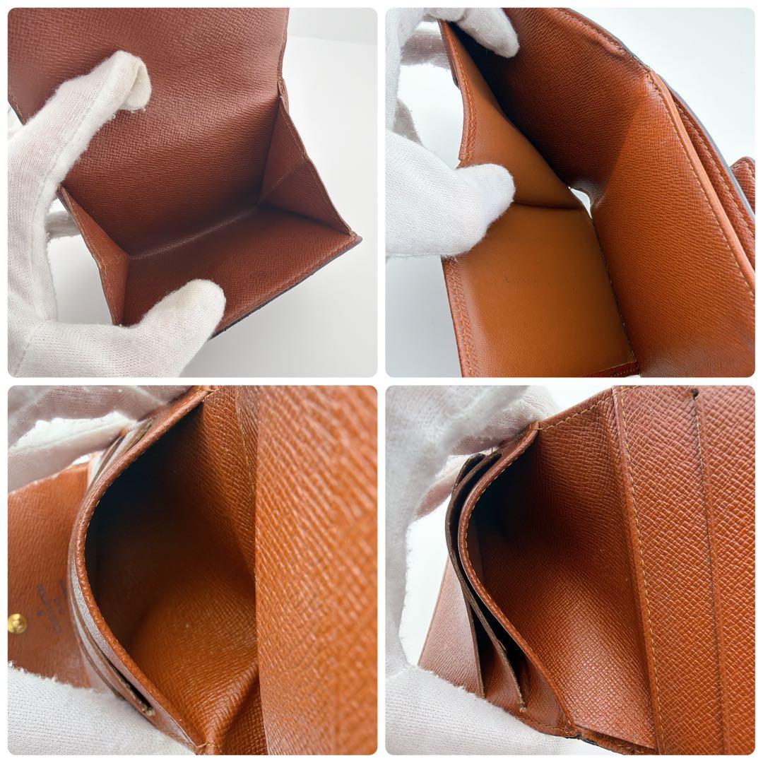 【良品】ルイヴィトン モノグラム ポルトモネビエカルトクレディ 三つ折り財布