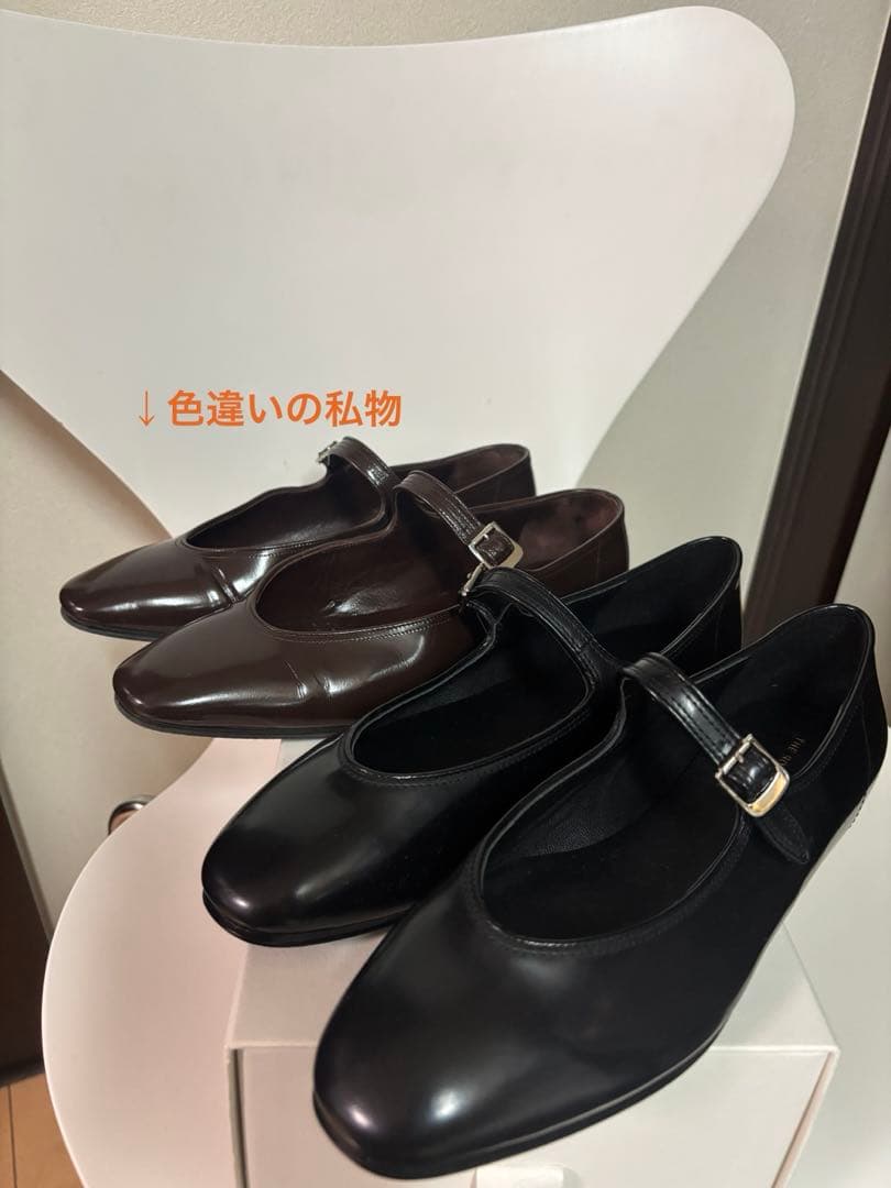 【新品・未使用】ザロウ　メリージェーン　ブラック　37 フラットシューズ